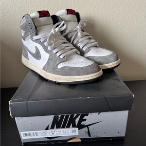 Size 8.5 Men Air Jordan 1 High Washed Black